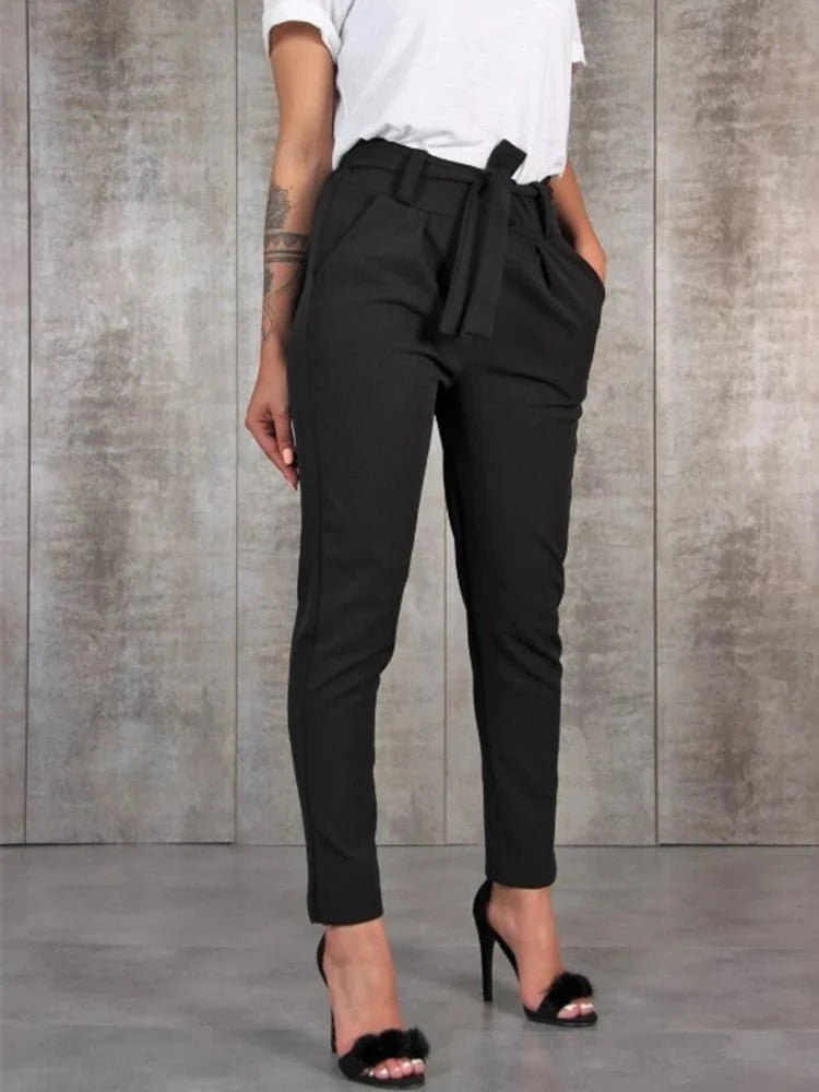 Levoire | Pantalons Stretch Élégants Pour Femmes Noir