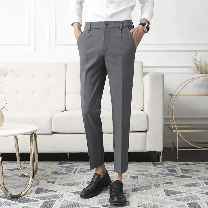 Levoire | Pantalons Stretch Slim Fit Élégants Pour Hommes Gris
