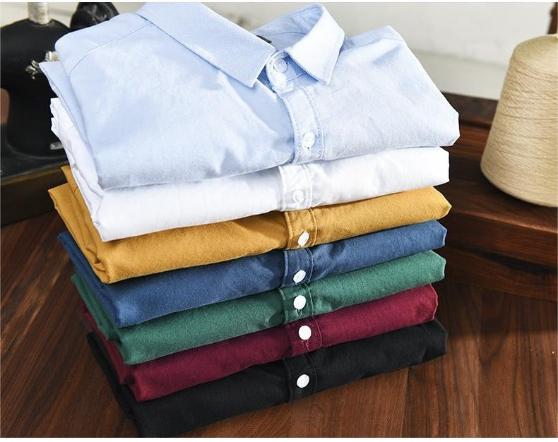 Levoire | Chemise Oxford Pour Hommes En Coton Respirant Classique, Polyvalente Et Confortable