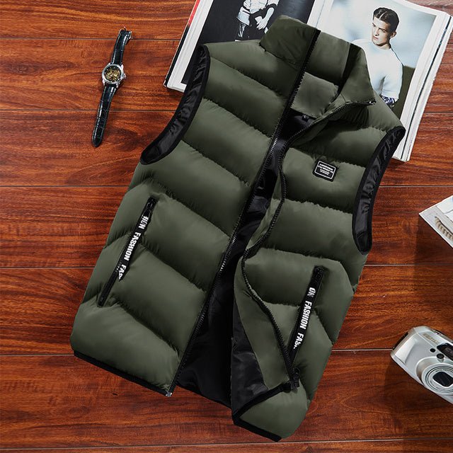 Levoire | Gilet Designer Rembourré Élégant Vert
