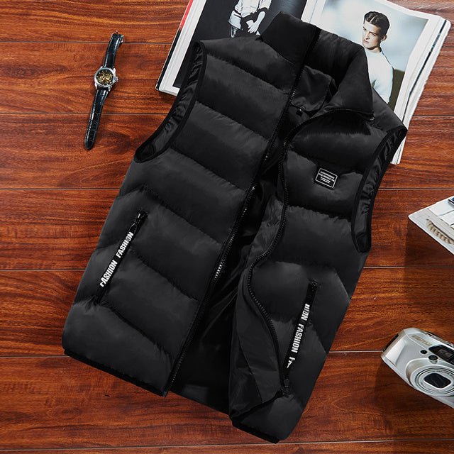 Levoire | Gilet Designer Rembourré Élégant Noir