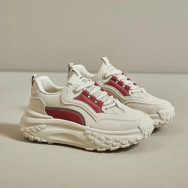 Levoire | Baskets Confort Femme Rose-Rouge