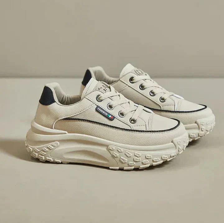Levoire | Baskets Confort Femme Beige