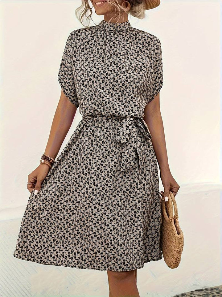 Levoire | Robe Ceinture Imprimée Pour Le Printemps Et L'Été Une couleur