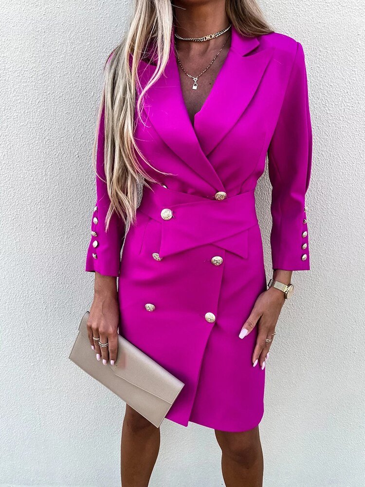Levoire | Robe blazer élégante Magenta