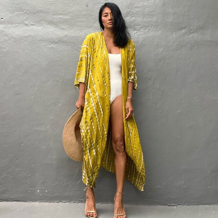 Levoire | Ranta Bikini Kimono Jacket Jaune une taille