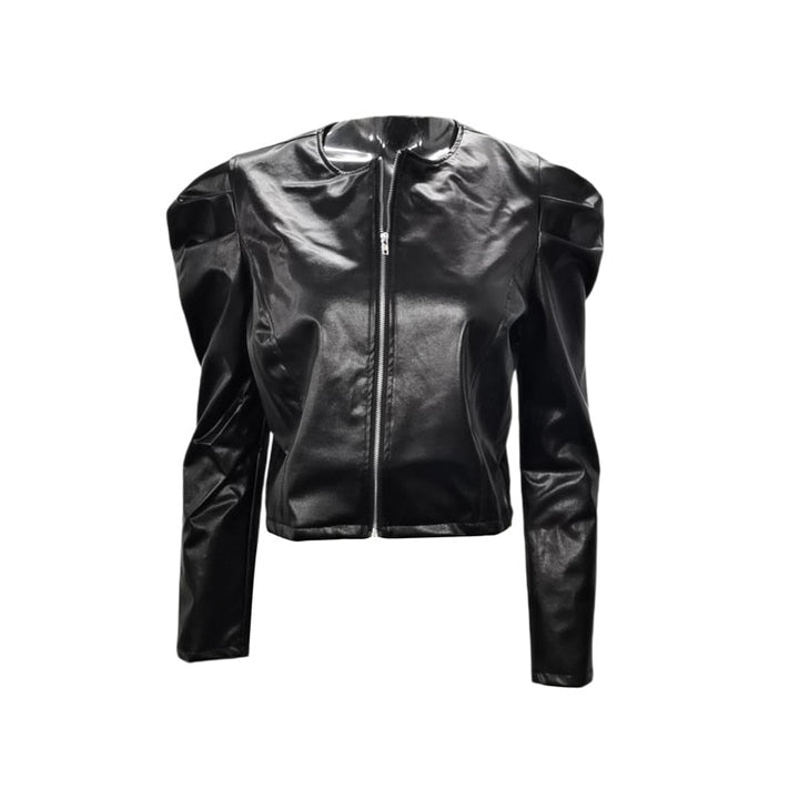 Levoire | Veste Courte Élégante En Simili Cuir Pour Femmes
