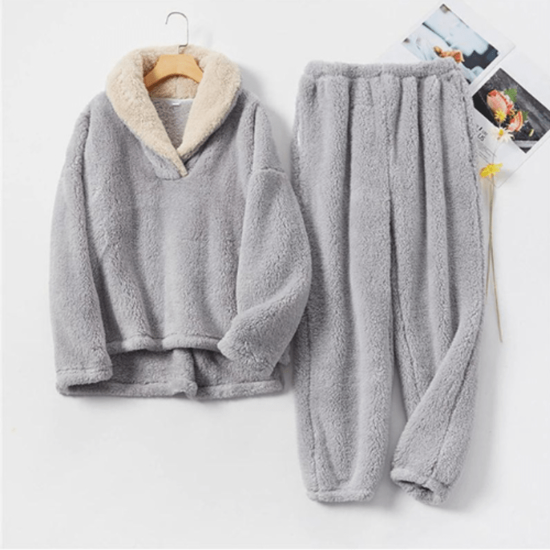 Levoire | Ensemble de pyjama léger et confortable pour femmes pour un confort quotidien Gris