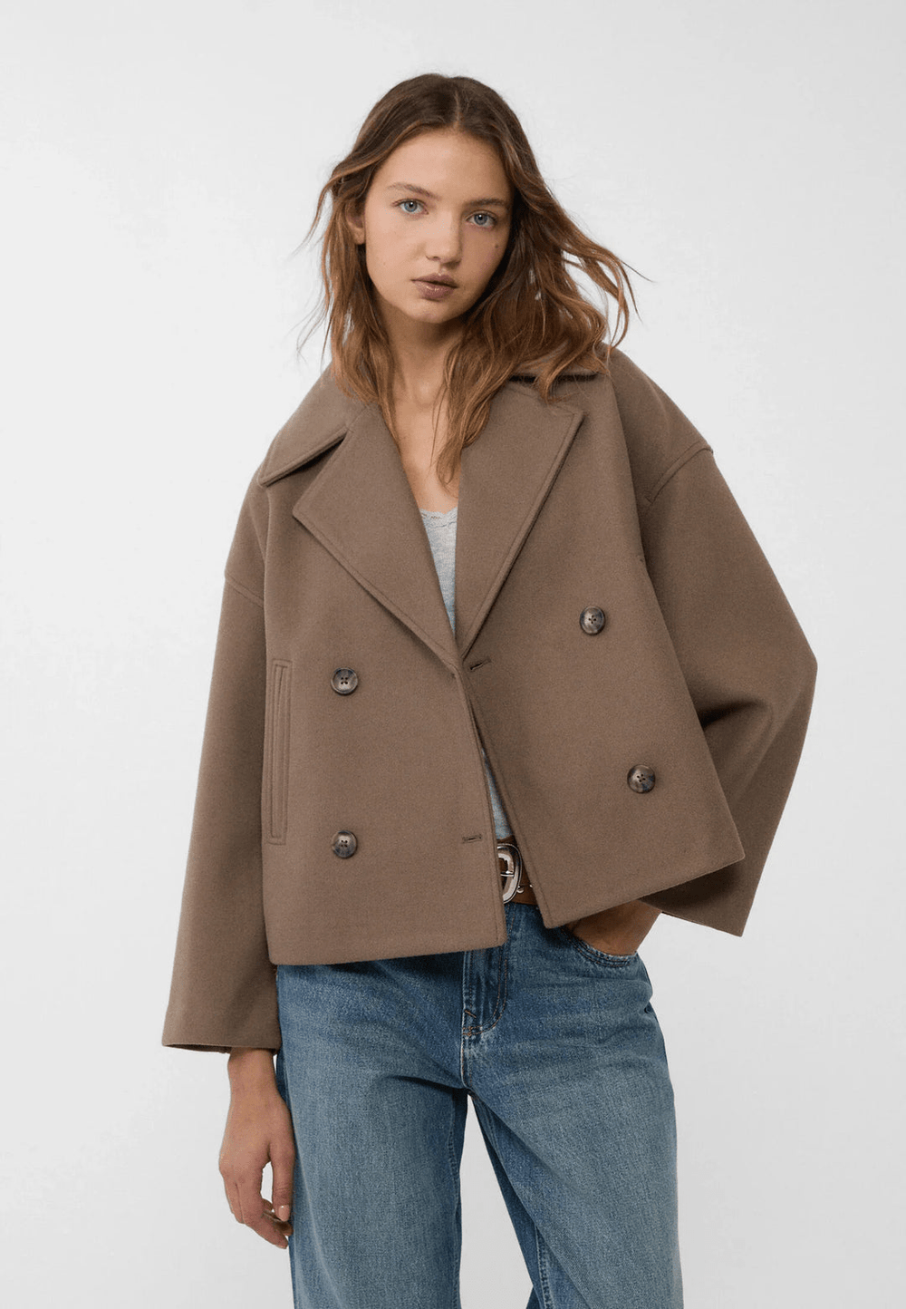 Levoire | Veste courte cropped femme Braun