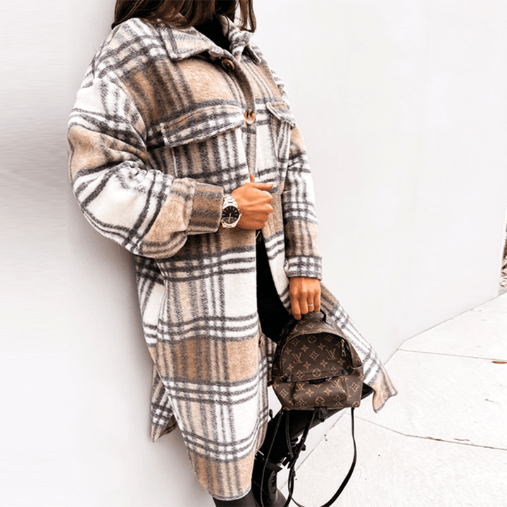 Levoire | Gilet Fleece Femme Chaleureux Design Tendance Blanc-Kaki