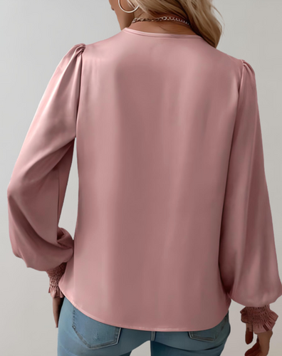 Levoire | Chemise De Luxe À Col V Avec Manches Longues