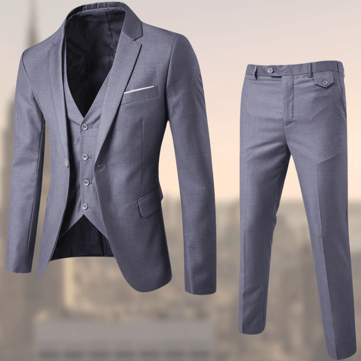 Levoire | Costume Pour Hommes Élégant 2 Pièces Pour Affaires & Occasions Spéciales Gris