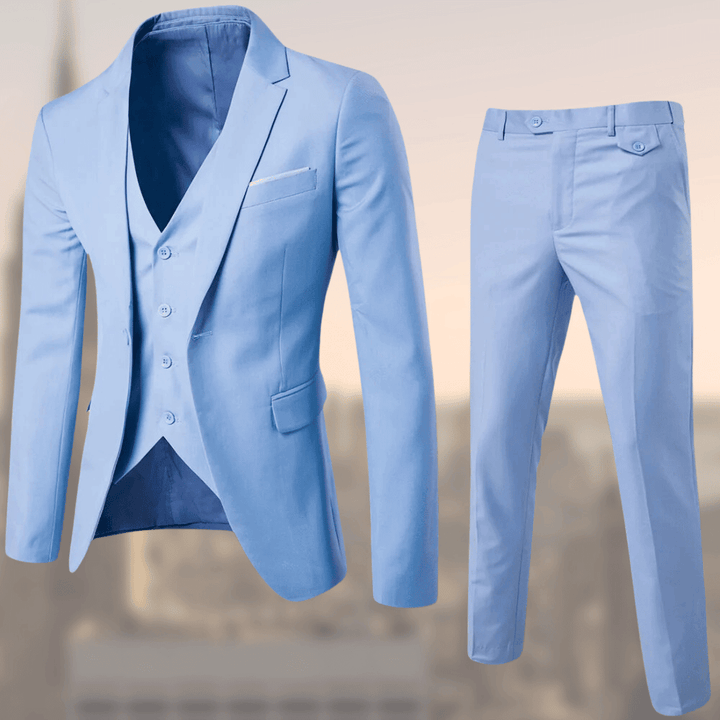 Levoire | Costume Pour Hommes Élégant 2 Pièces Pour Affaires & Occasions Spéciales Bleu clair