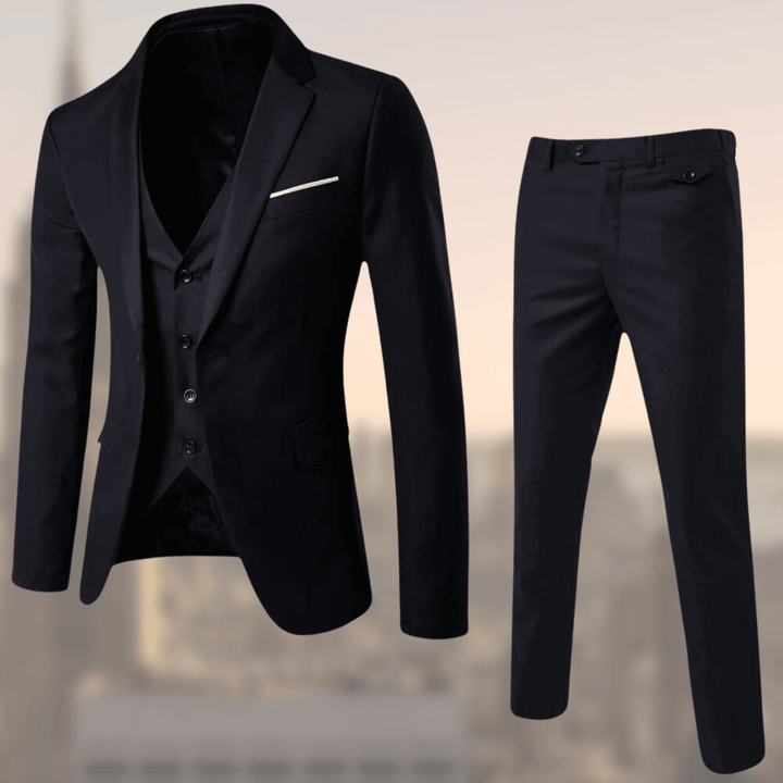 Levoire | Costume Pour Hommes Élégant 2 Pièces Pour Affaires & Occasions Spéciales Noir