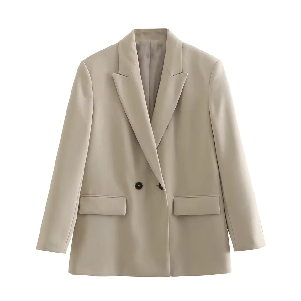 Levoire | Blazer grandes tailles femmes manteau Beige