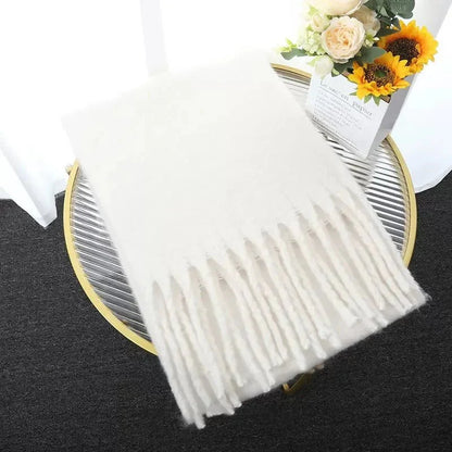 Levoire | Écharpe De Luxe En Cachemire Blanc