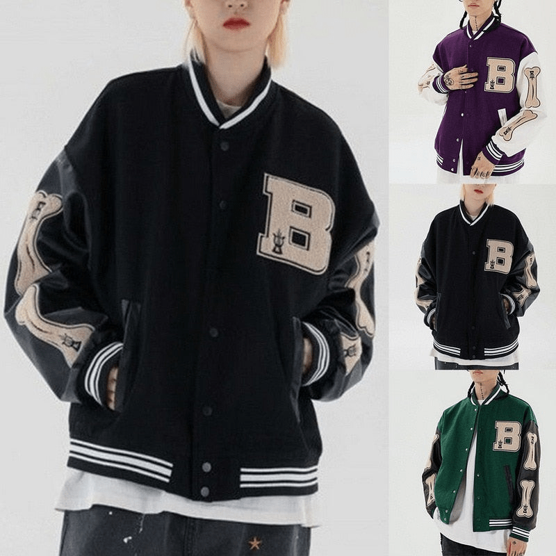Levoire | Veste de baseball Veste pour femmes Sweatshirt Veste bombardier