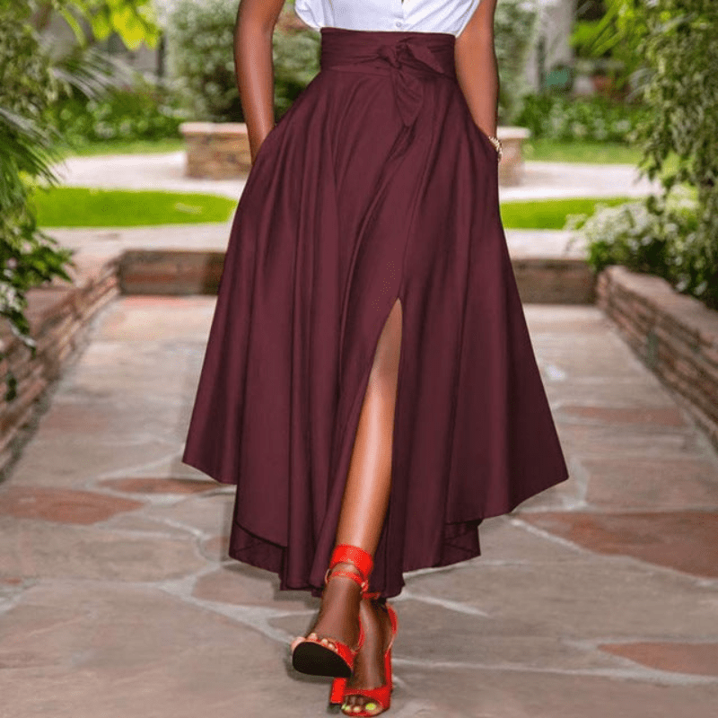 Levoire | Vintage et Moderne Jupe Longue Femme Jupe Rot