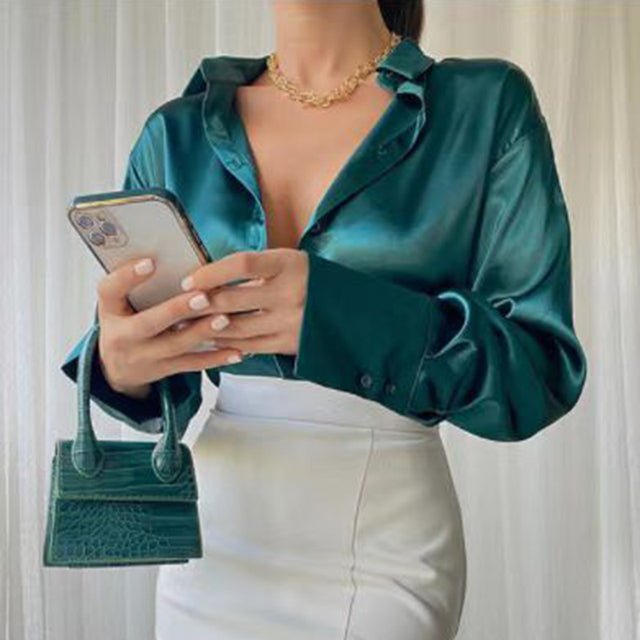 Levoire | Blouse D'Été Pour Femmes Vert foncé