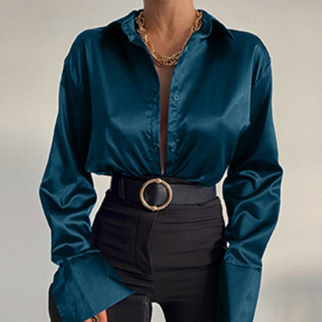 Levoire | Blouse D'Été Pour Femmes Noir Vert
