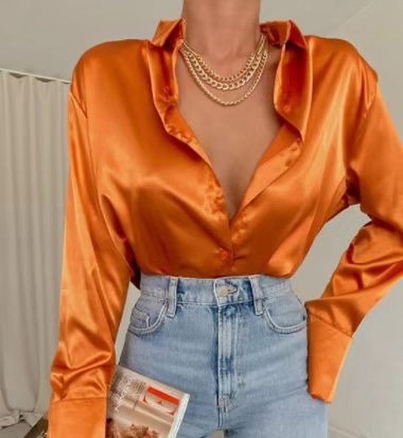 Levoire | Blouse D'Été Pour Femmes Orange