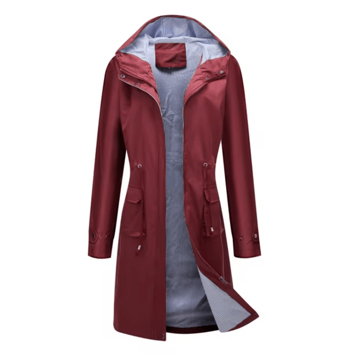 Levoire | Manteau Long Femme Imperméable Capuche Confort Rot