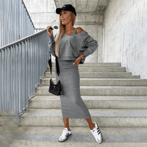Levoire | Ensemble robe pull tricot femme