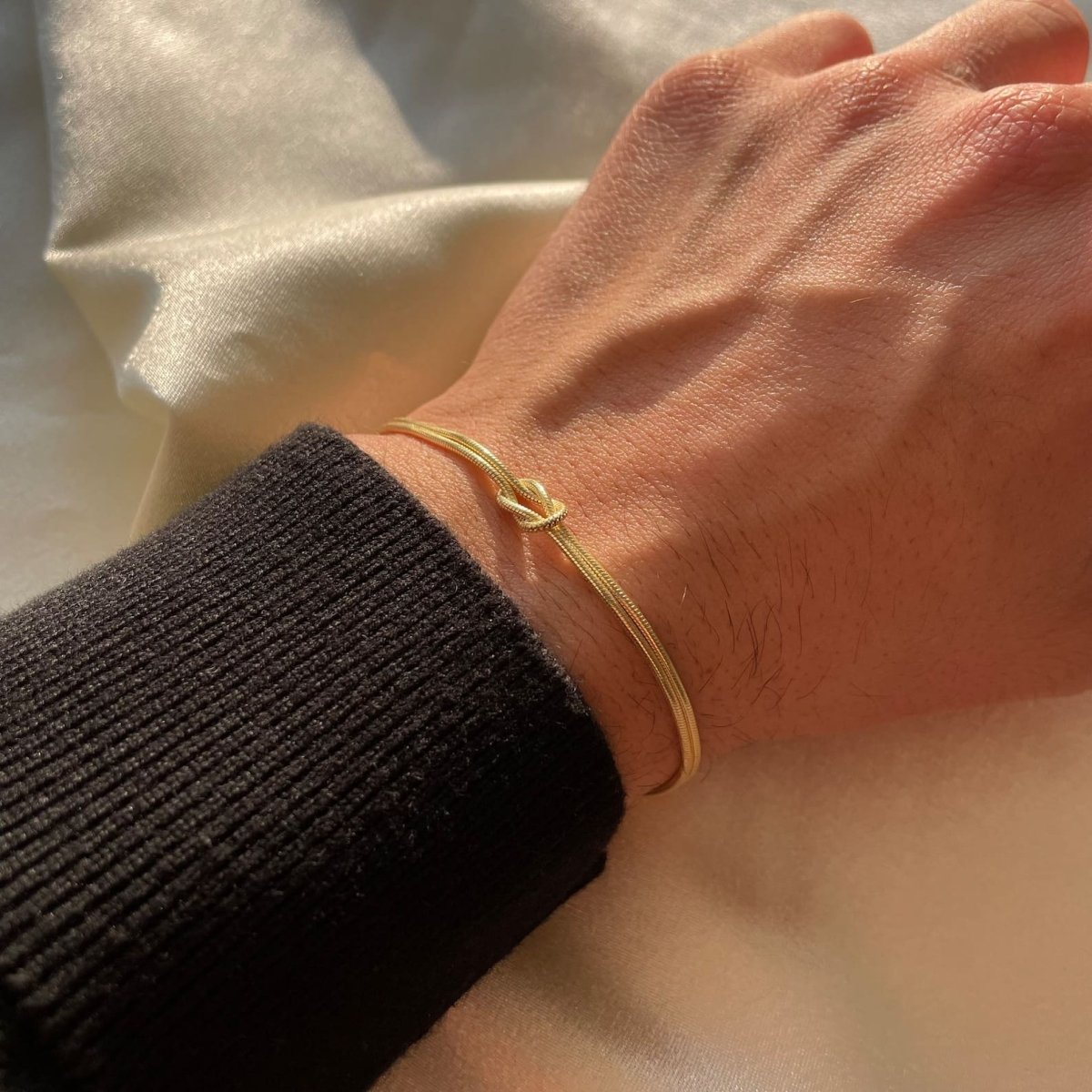Levoire | Bracelet Minimaliste Nœud Amoureux