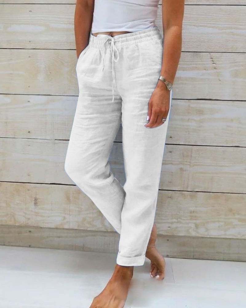 Levoire | Pantalon Décontracté Blanc