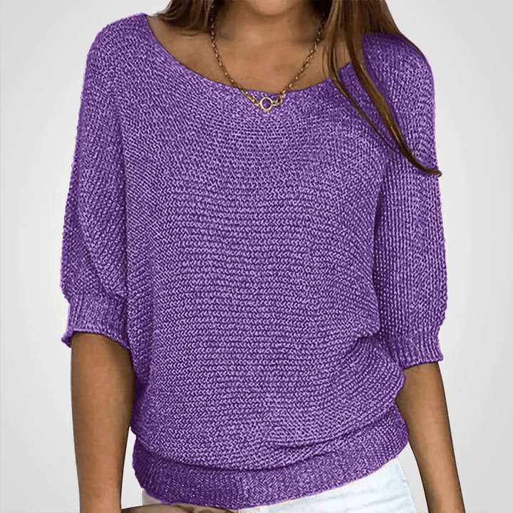 Levoire | Pull en tricot léger femme Pull Jumper Gilet Lilas