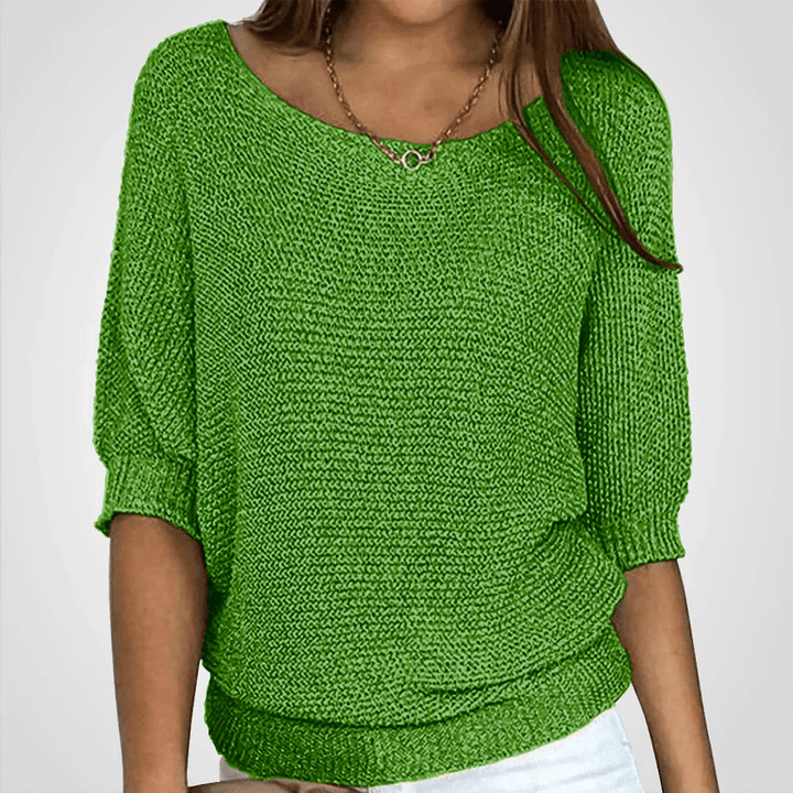 Levoire | Pull en tricot léger femme Pull Jumper Gilet Vert