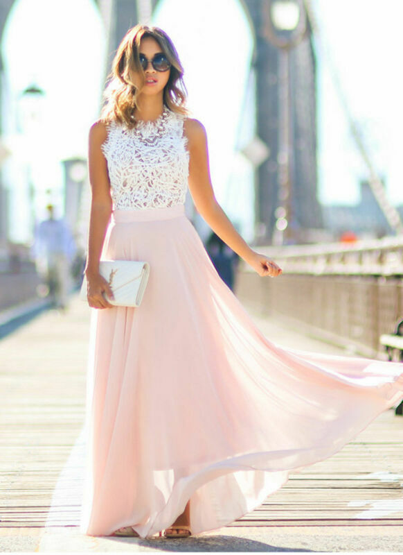 Levoire | Élégant Robe Maxi En Chiffon Blanche Style Intemporel Et Romantique 2XL