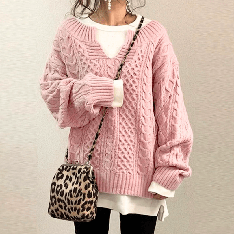 Levoire | Pull Décontracté Femme Chaud Confort Tendance Rosa