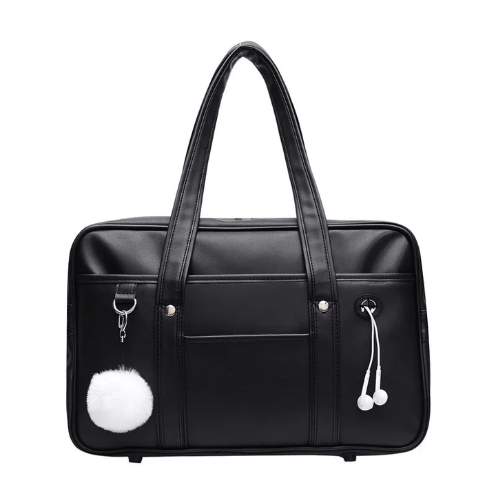 Levoire | Sac à épaule luxueux avec plusieurs compartiments et fermeture éclair Noir