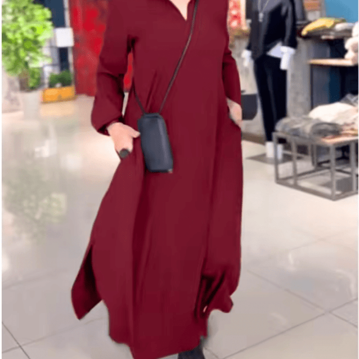 Levoire | Trenchcoat Femme Élégant Confortable Vin Rouge