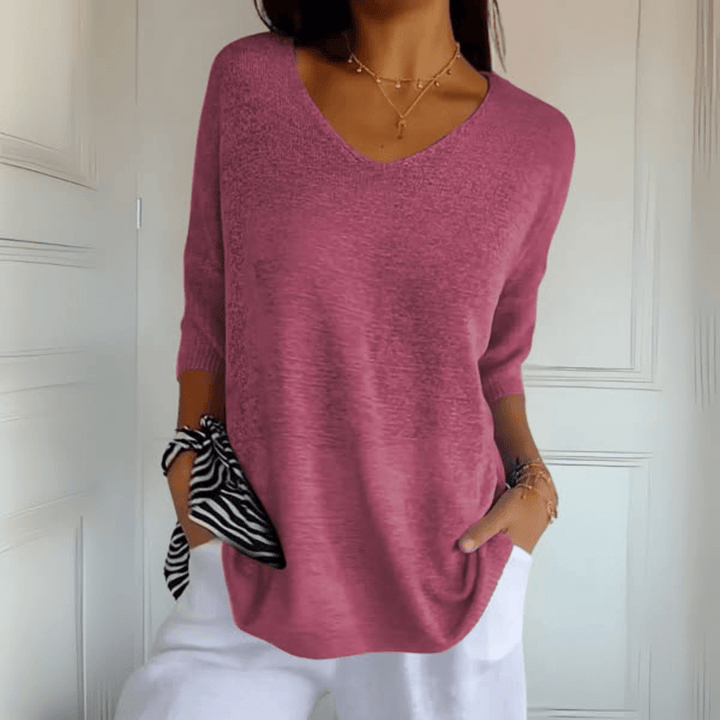 Levoire | Pull V à col en V Rosa