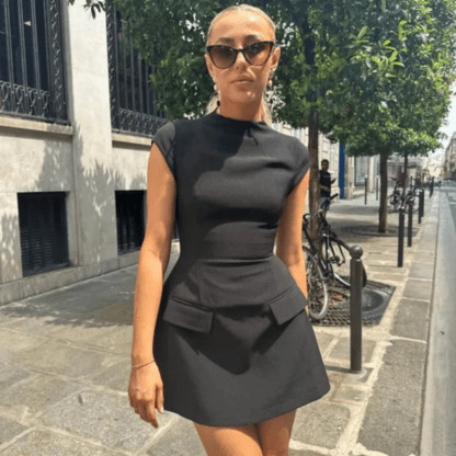 Levoire | Robe élégante pour femmes Bodyshape avec manches longues Noir