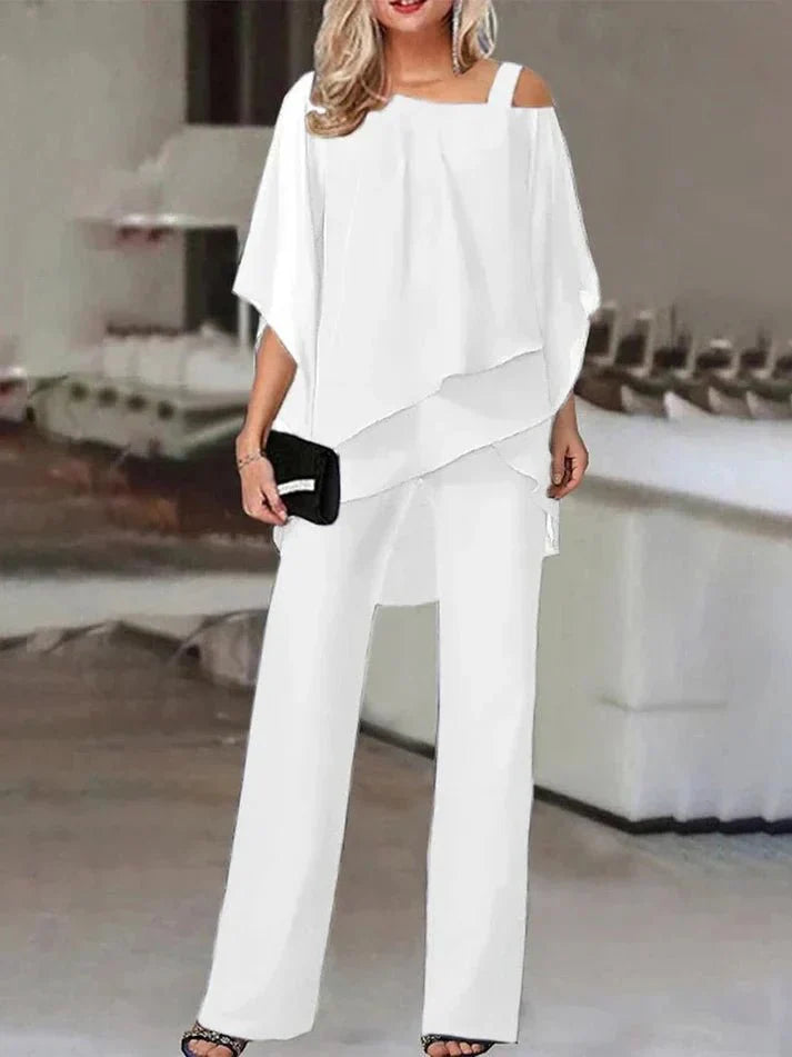 Levoire | Costume Féminin Élégant Blanc