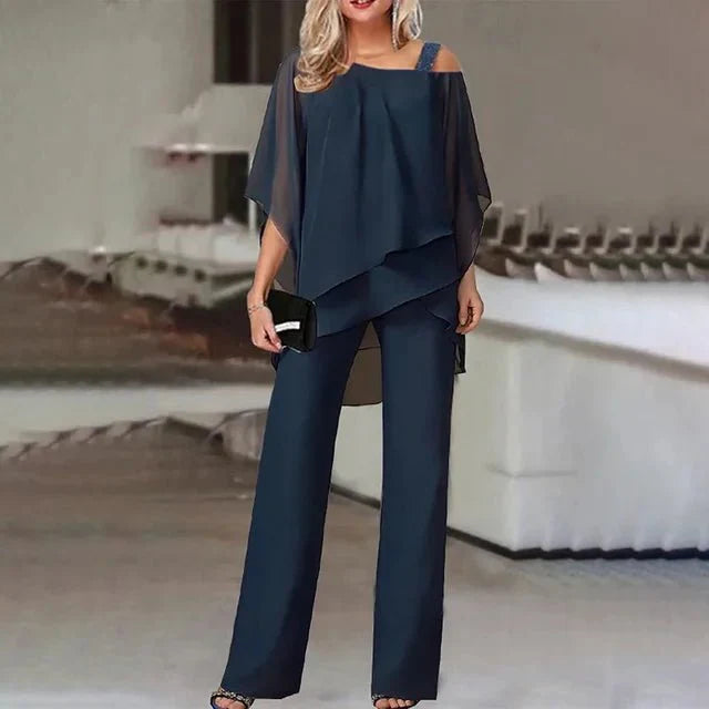 Levoire | Costume Féminin Élégant Bleu foncé