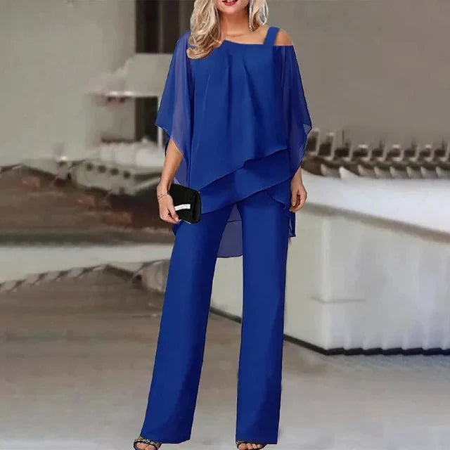 Levoire | Costume Féminin Élégant Bleu