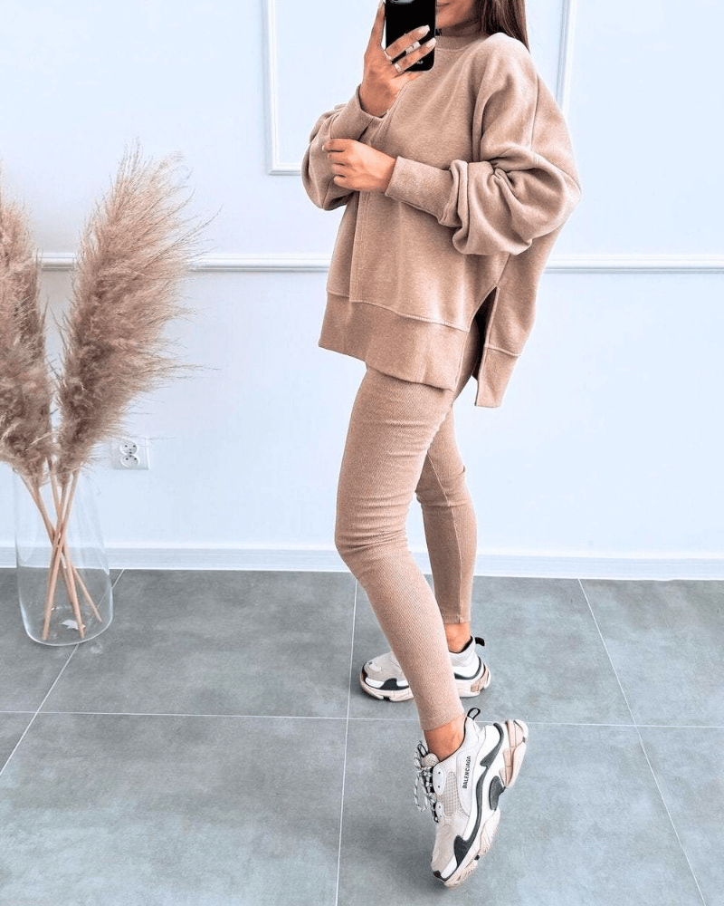 Levoire | Veste Automne Femme Élégante Chaude Confort Braun
