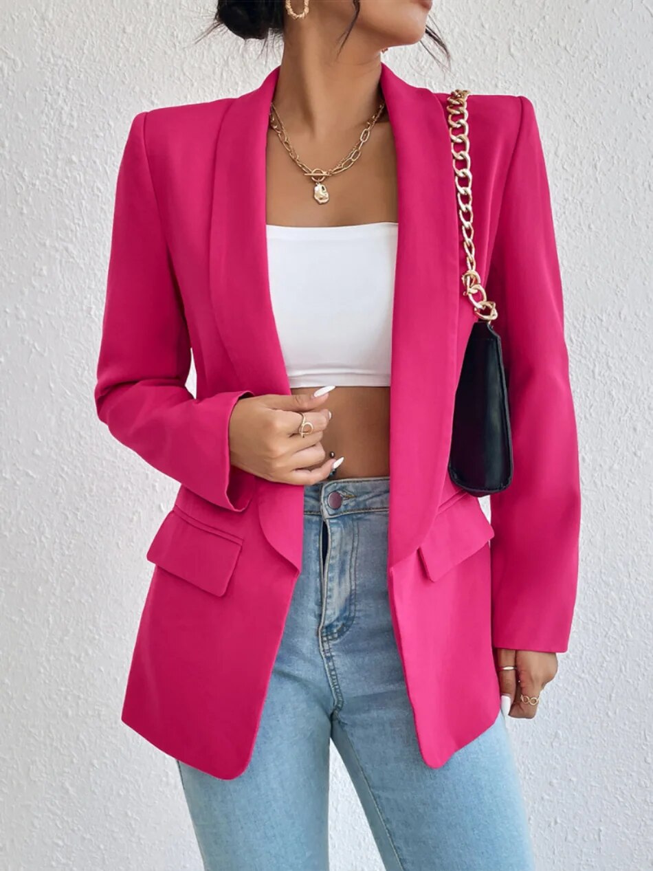 Levoire | Élise Blazer Slim Fit Élégant Élégance Intemporelle Avec Une Touche Moderne Rosa