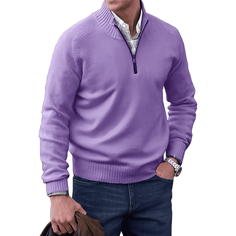 Levoire | Sweat Zippé Léger Homme Lilas