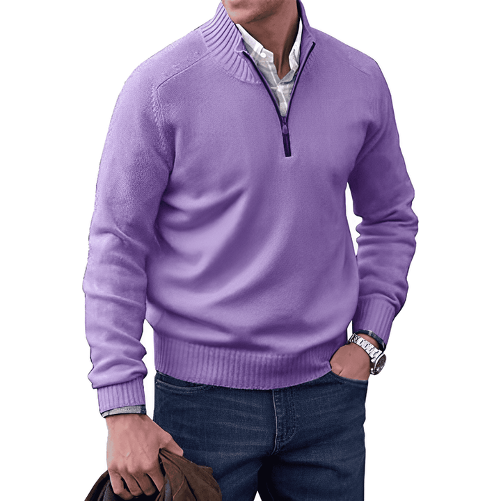 Levoire | Sweat Zippé Léger Homme Lilas