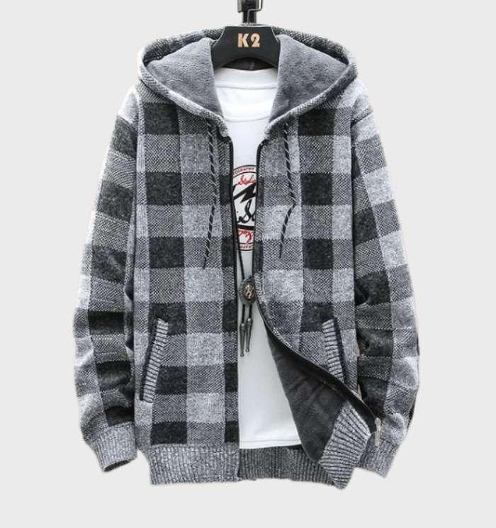 Levoire | Veste Multicolore Sweat À Capuche Argent et Gris