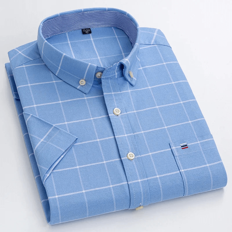 Levoire | Chemise classique pour hommes à manches courtes pour les occasions professionnelles et décontractées G