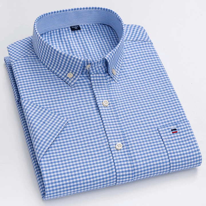 Levoire | Chemise classique pour hommes à manches courtes pour les occasions professionnelles et décontractées A
