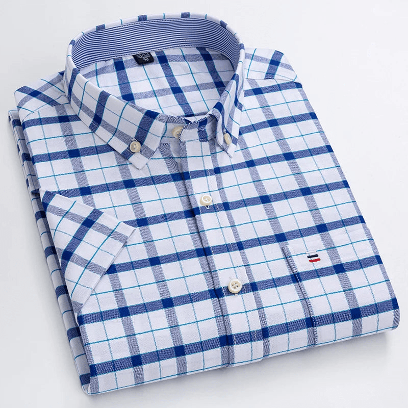 Levoire | Chemise classique pour hommes à manches courtes pour les occasions professionnelles et décontractées H