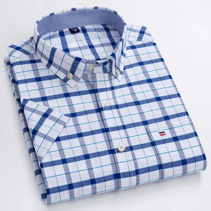 Levoire | Chemise classique pour hommes à manches courtes pour les occasions professionnelles et décontractées H