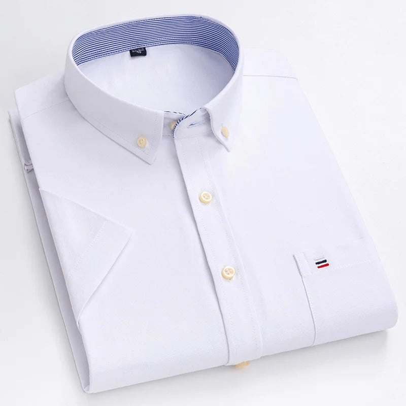 Levoire | Chemise classique pour hommes à manches courtes pour les occasions professionnelles et décontractées F